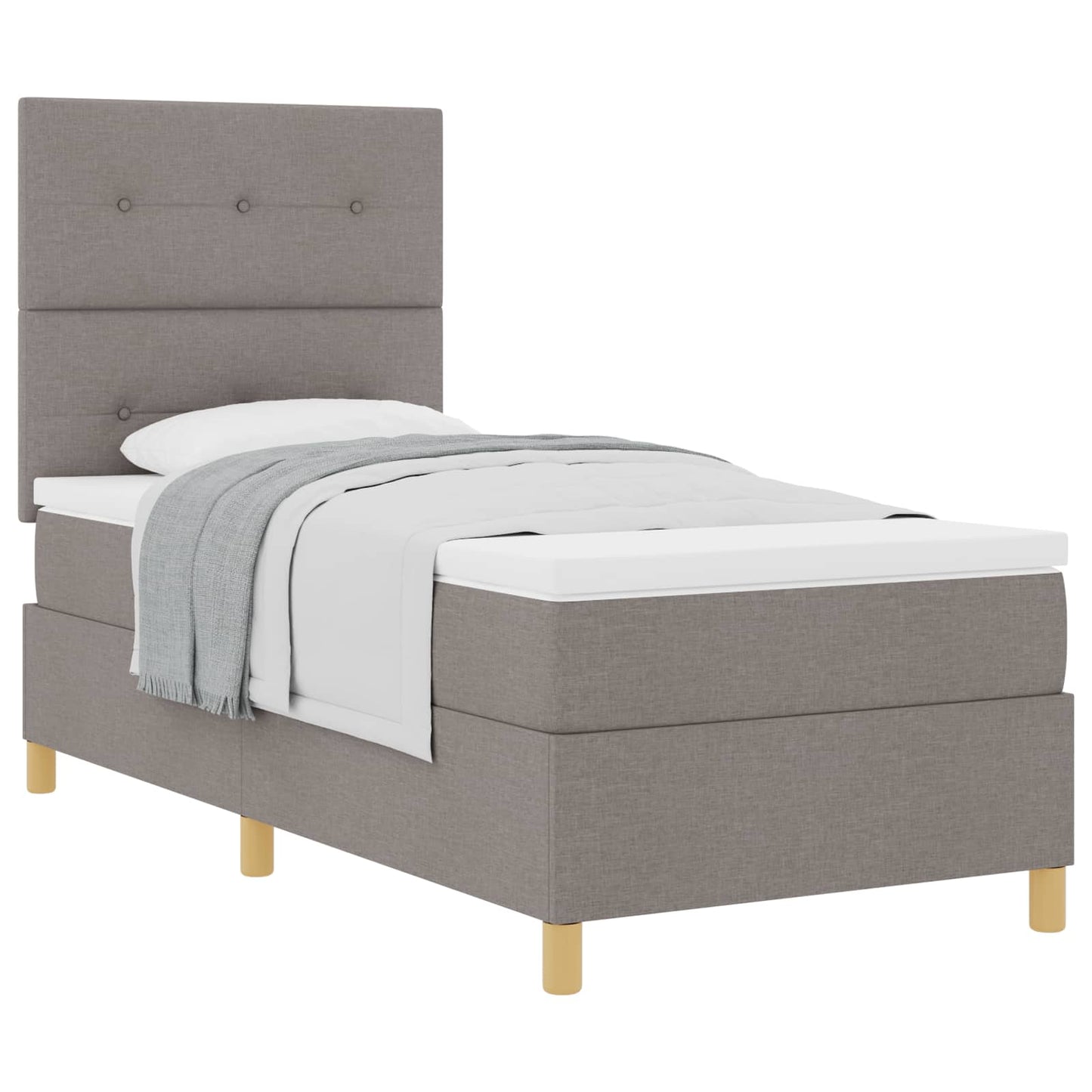 Letto a molle con testiera Talpa 100 x 200 cm Tessuto