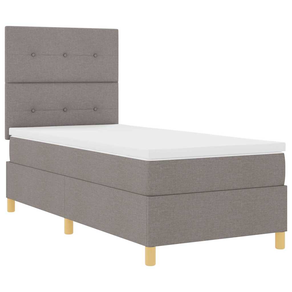 Letto a molle con testiera Talpa 100 x 200 cm Tessuto | homemem39