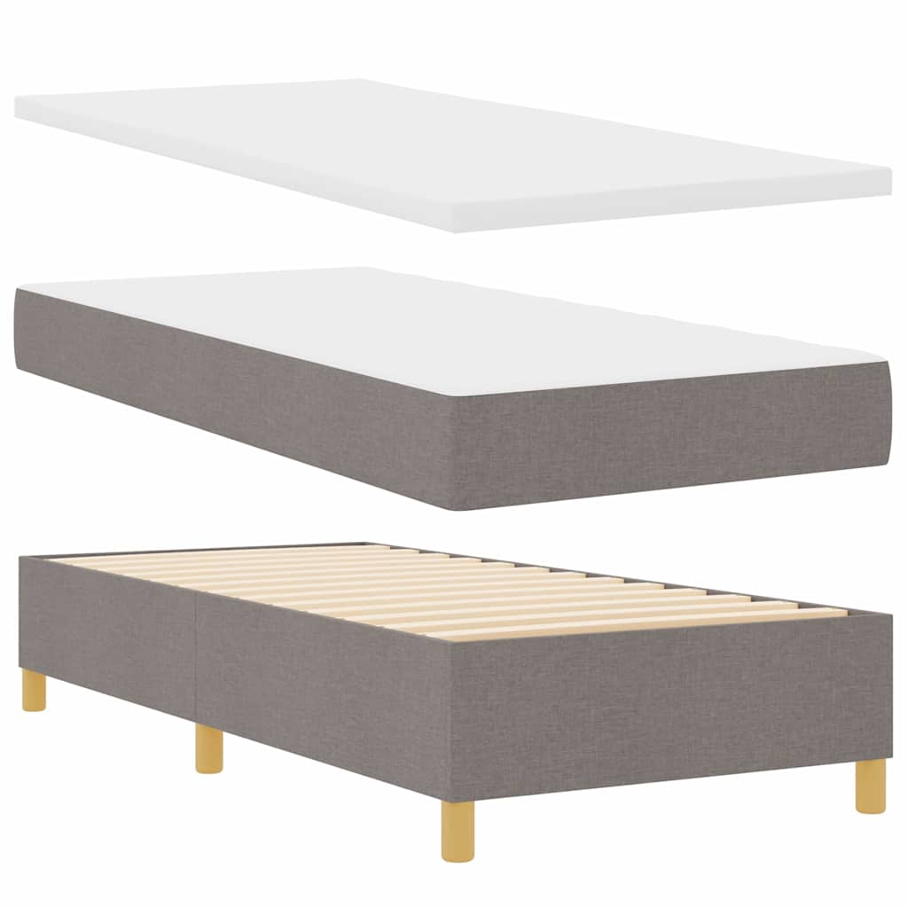 Letto a molle con testiera Talpa 100 x 200 cm Tessuto | homemem39