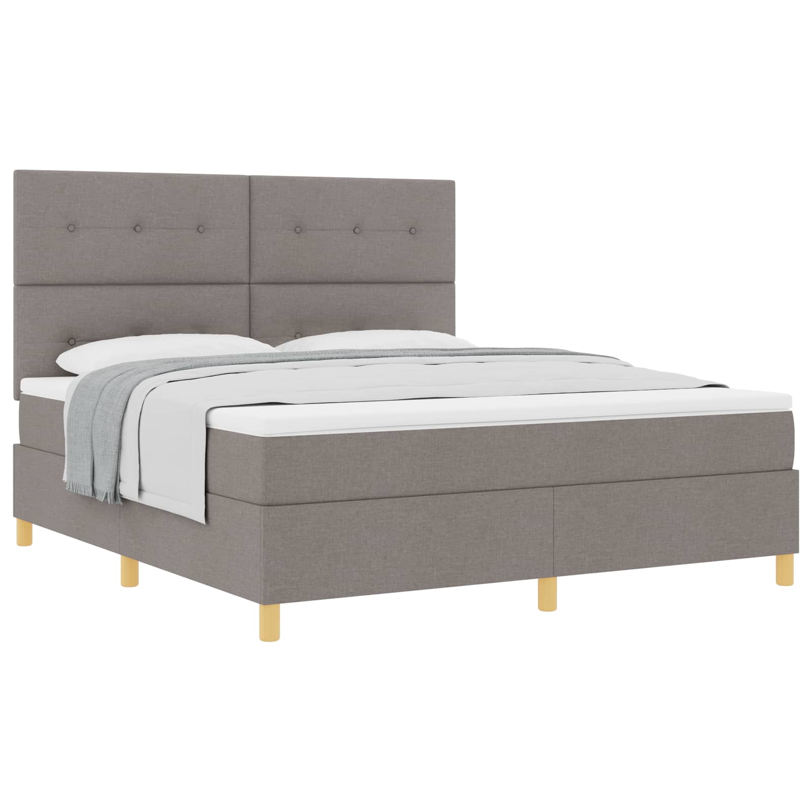 Letto a molle con testiera Talpa 180 x 200 cm Tessuto | homemem39