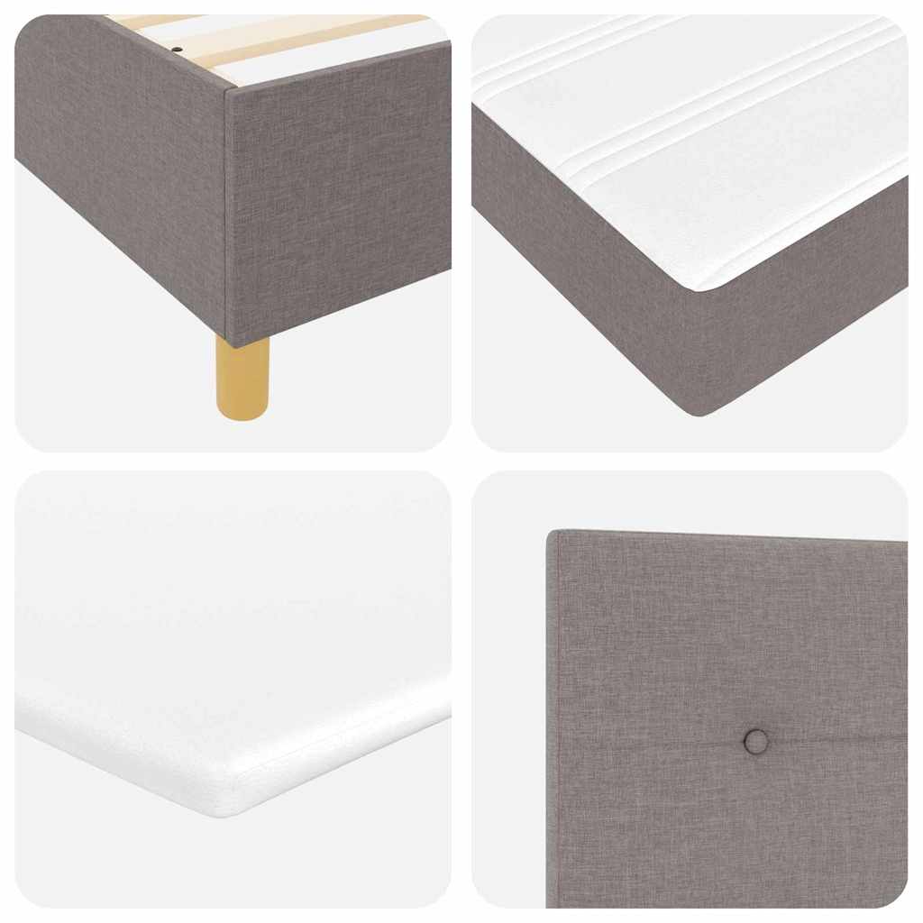 Letto a molle con testiera Talpa 200 x 200 cm Tessuto | homemem39