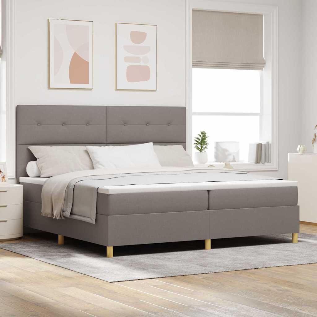 Letto a molle con testiera Talpa 200 x 200 cm Tessuto | homemem39