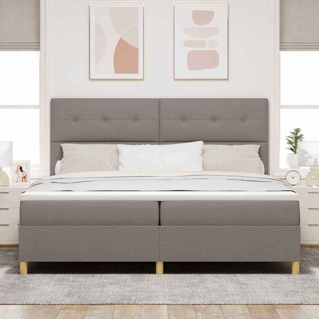 Letto a molle con testiera Talpa 200 x 200 cm Tessuto | homemem39