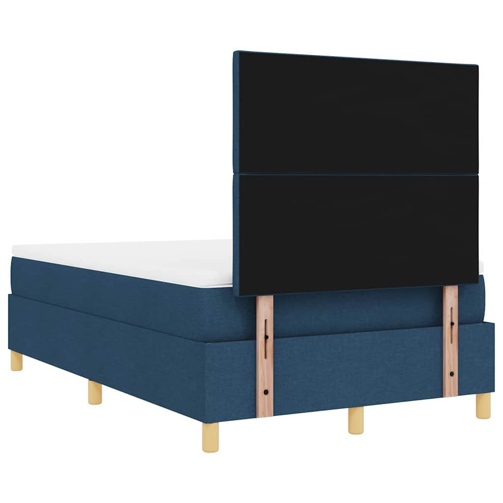 Letto a molle con testiera Blu 120 x 190 cm Tessuto | homemem39