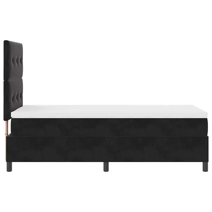 Letto a molle con testiera Nero 80 x 200 cm Velluto | homemem39