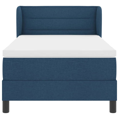 Letto a molle con materasso Blu 90 x 190 cm Tessuto | homemem39