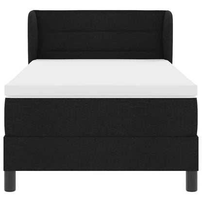 Letto a molle con materasso Nero 90 x 200 cm Tessuto | homemem39