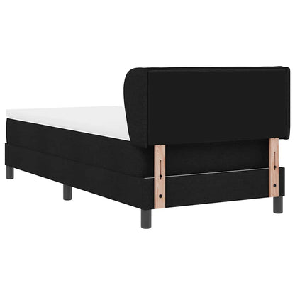 Letto a molle con materasso Nero 100 x 200 cm Tessuto | homemem39