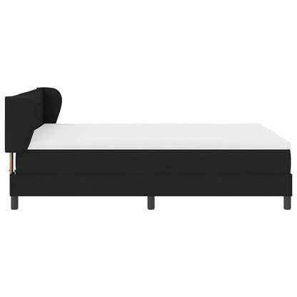 Letto a molle con materasso Nero 140 x 190 cm Tessuto | homemem39