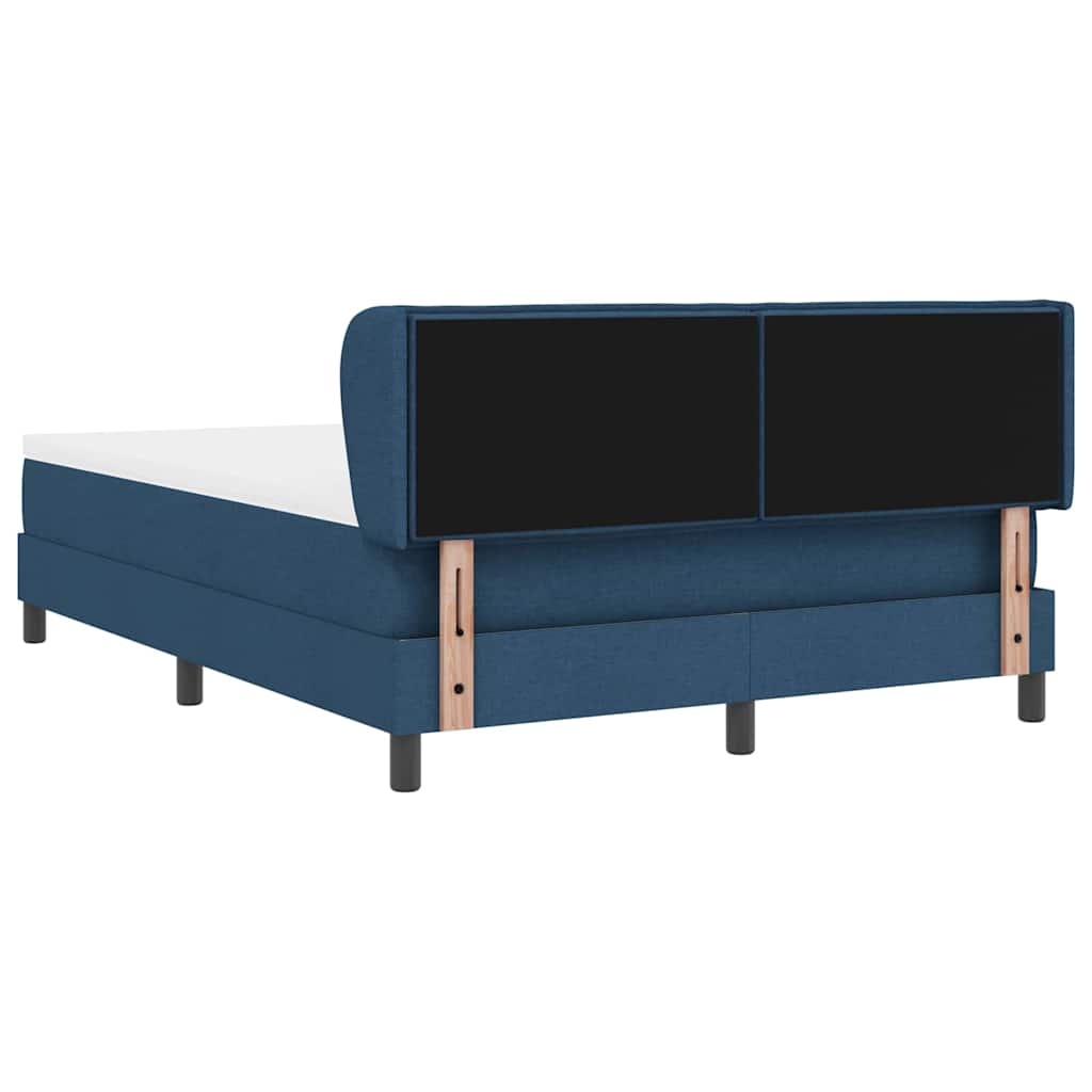 Letto a molle con materasso Blu 140 x 200 cm Tessuto | homemem39
