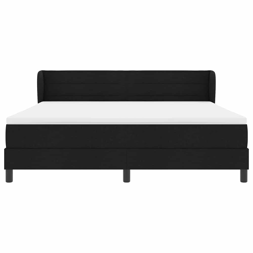 Letto a molle con materasso Nero 180 x 200 cm Tessuto | homemem39