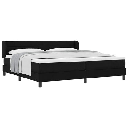 Letto a molle con materasso Nero 200 x 200 cm Tessuto | homemem39