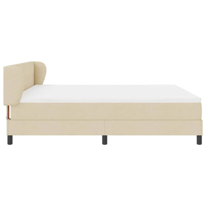 Letto a molle con testiera Crema 180 x 200 cm Tessuto | homemem39
