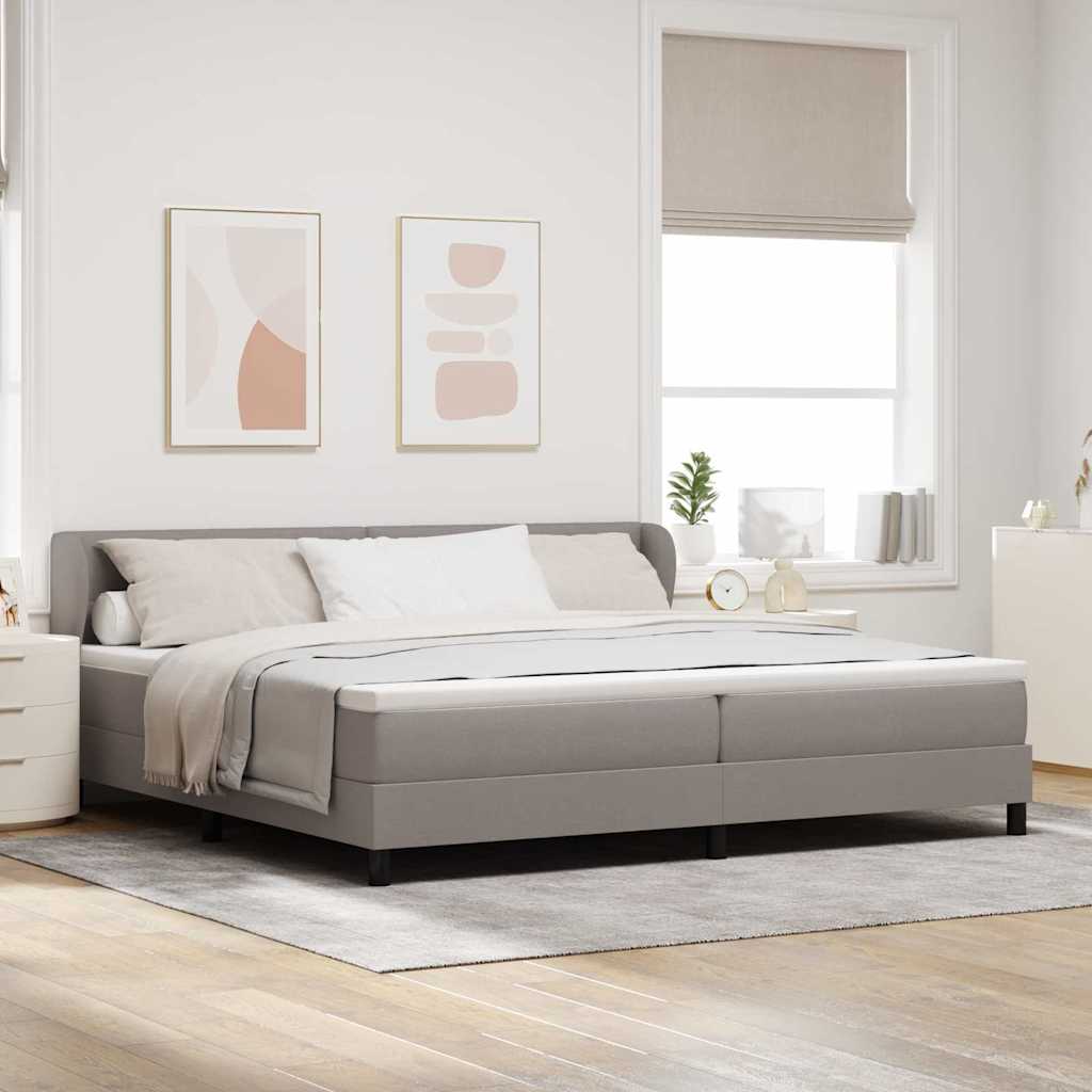 Letto a molle con testiera Talpa 200 x 200 cm Tessuto