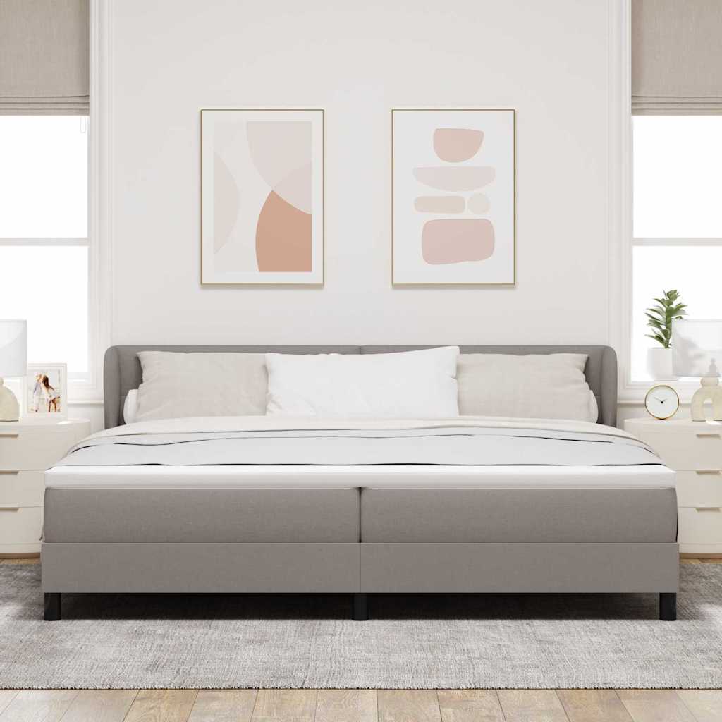 Letto a molle con testiera Talpa 200 x 200 cm Tessuto