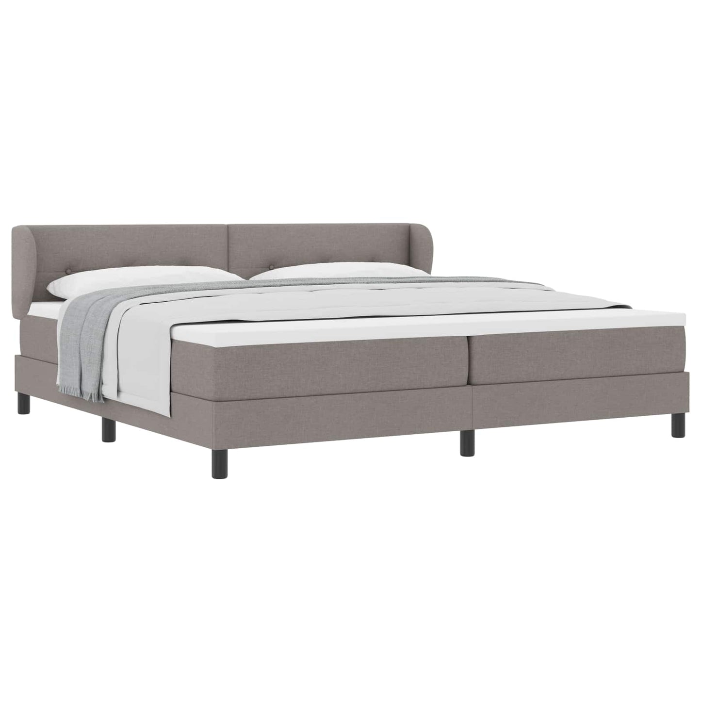 Letto a molle con testiera Talpa 200 x 200 cm Tessuto
