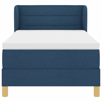 Letto a molle con materasso Blu 100 x 200 cm Tessuto | homemem39