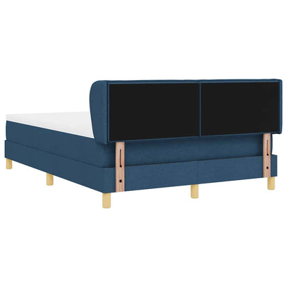 Letto a molle con materasso Blu 140 x 190 cm Tessuto | homemem39