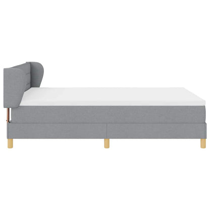 Letto a molle con materasso Grigio chiaro 160 x 200 cm Tessuto | homemem39