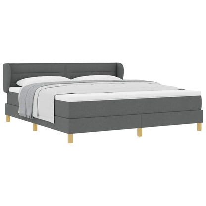 Letto a molle con materasso Grigio scuro 180 x 200 cm Tessuto | homemem39