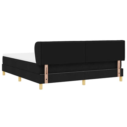 Letto a molle con materasso Nero 180 x 200 cm Tessuto | homemem39