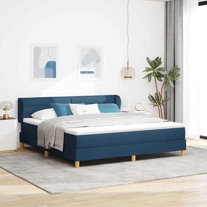 Letto a molle con materasso Blu 180 x 200 cm Tessuto | homemem39