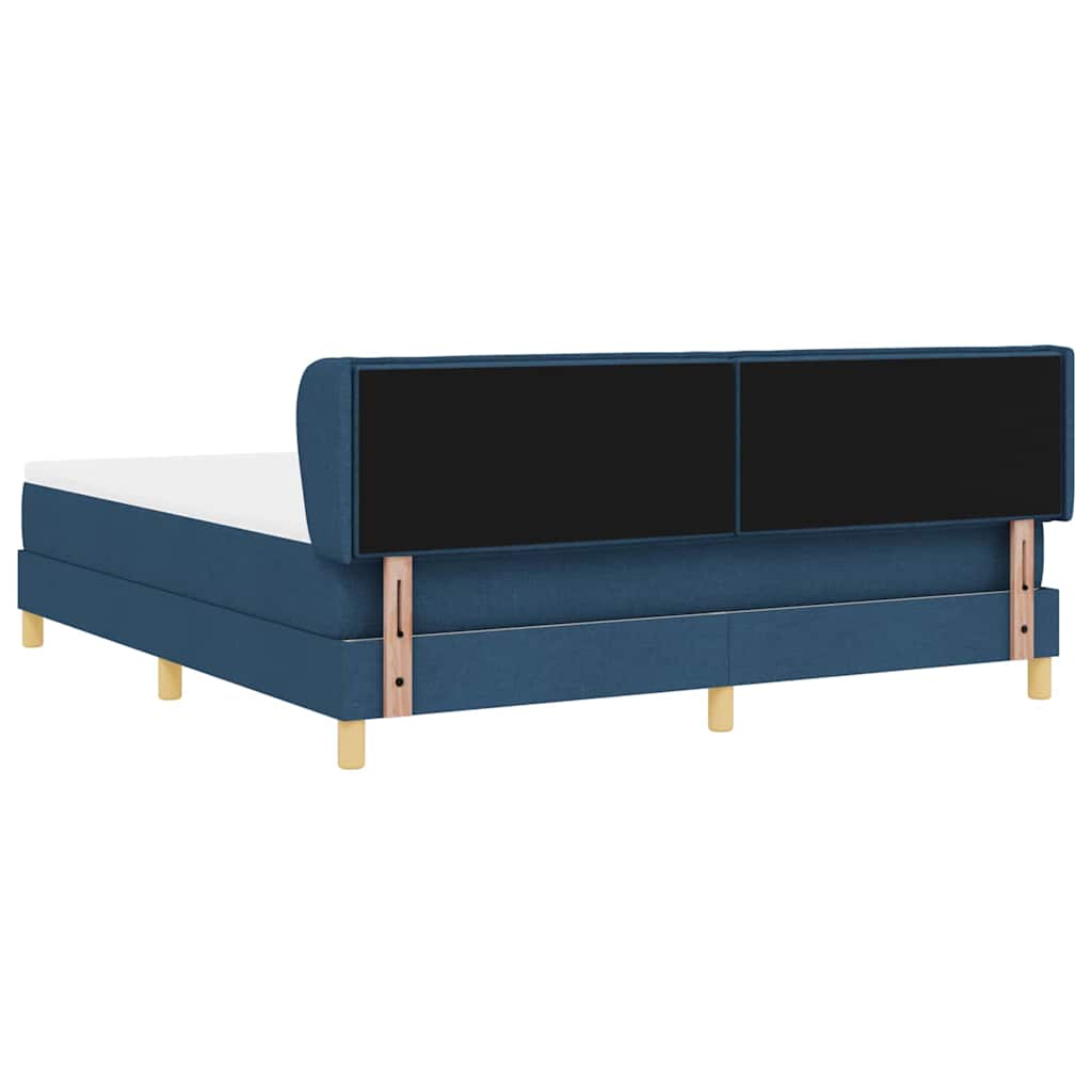 Letto a molle con materasso Blu 180 x 200 cm Tessuto | homemem39