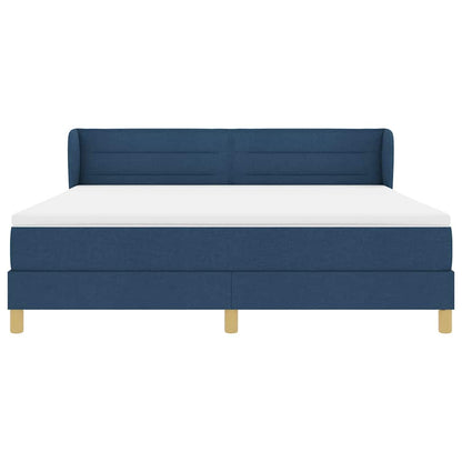 Letto a molle con materasso Blu 180 x 200 cm Tessuto | homemem39