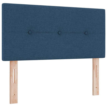 Letto a molle con materasso Blu 90 x 200 cm Tessuto | homemem39