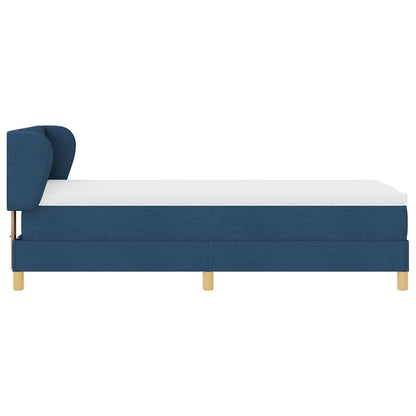 Letto a molle con materasso Blu 90 x 200 cm Tessuto | homemem39