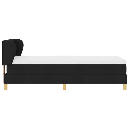 Letto a molle con materasso Nero 100 x 200 cm Tessuto | homemem39