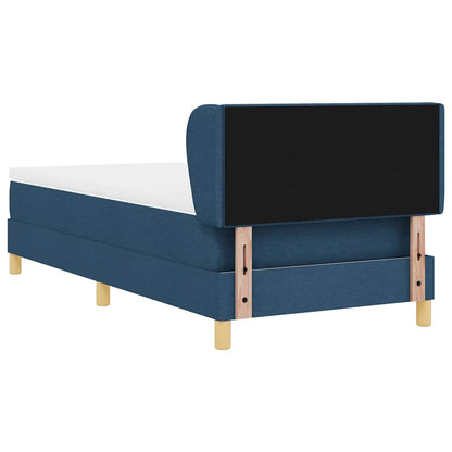 Letto a molle con materasso Blu 100 x 200 cm Tessuto | homemem39