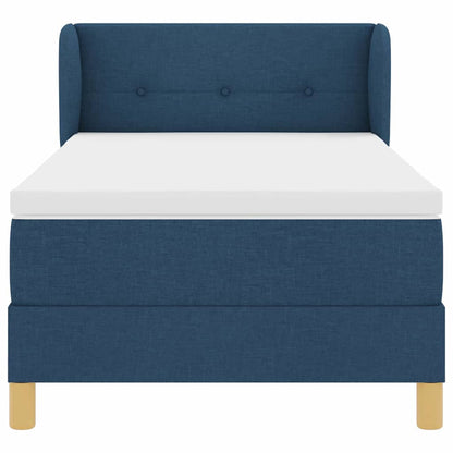 Letto a molle con materasso Blu 100 x 200 cm Tessuto | homemem39