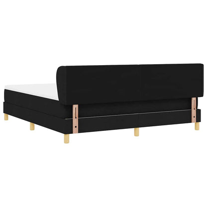 Letto a molle con testiera Nero 180 x 200 cm Tessuto | homemem39