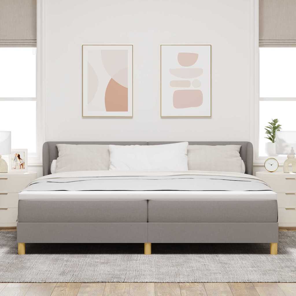 Letto a molle con testiera Talpa 200 x 200 cm Tessuto | homemem39