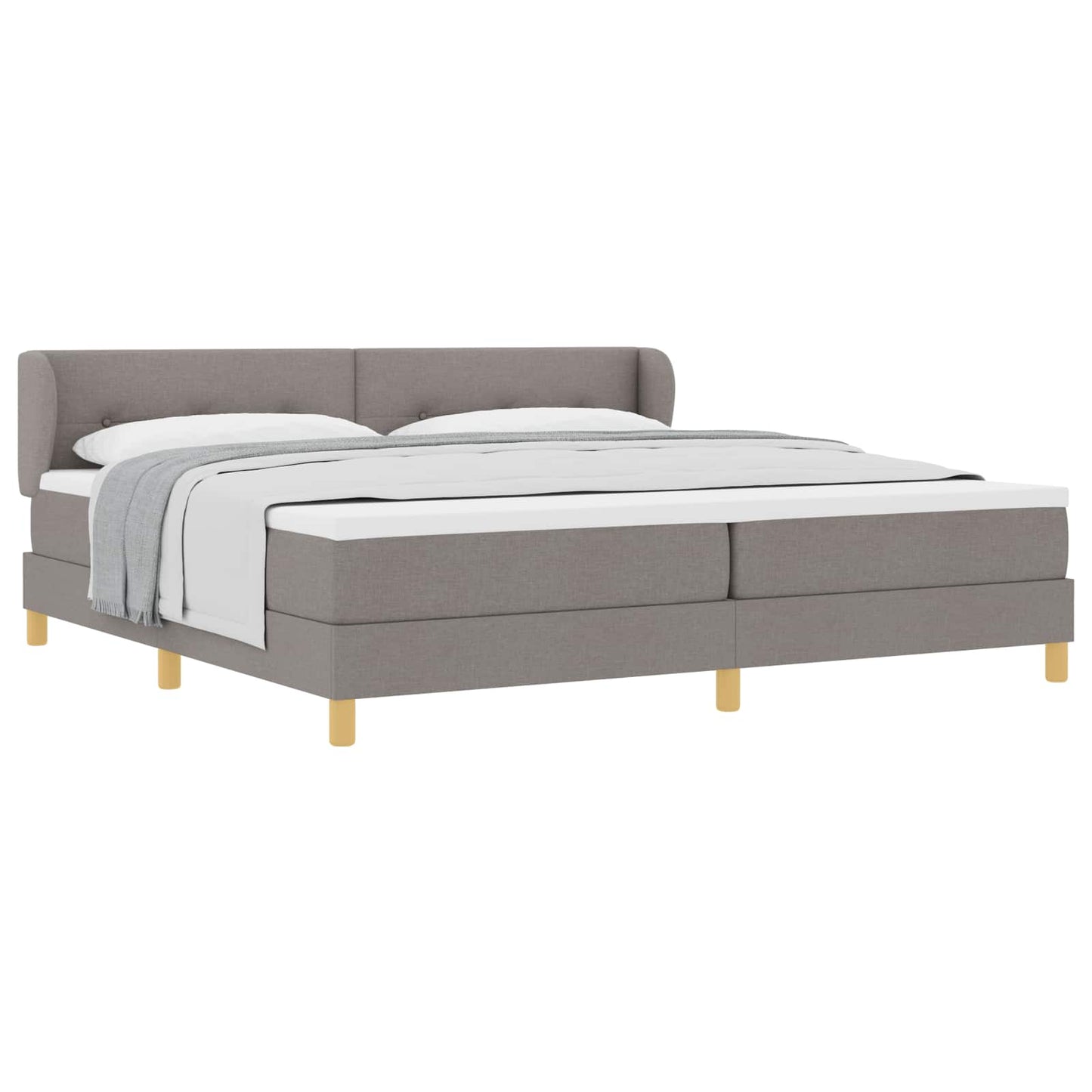 Letto a molle con testiera Talpa 200 x 200 cm Tessuto | homemem39