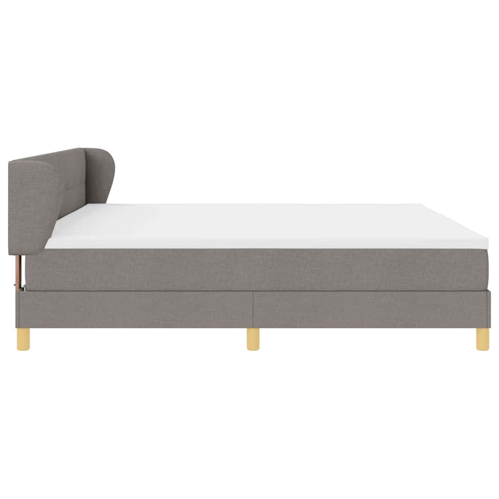 Letto a molle con testiera Talpa 200 x 200 cm Tessuto | homemem39