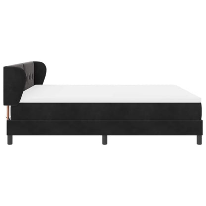 Letto a molle con testiera Nero 180 x 200 cm Velluto | homemem39