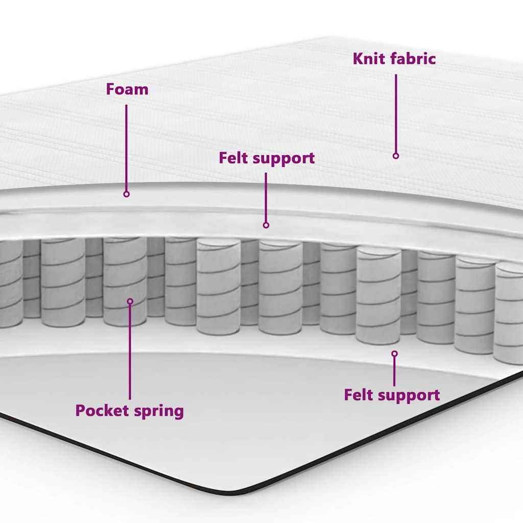 Letto a molle con materasso Grigio scuro 90 x 200 cm Velluto