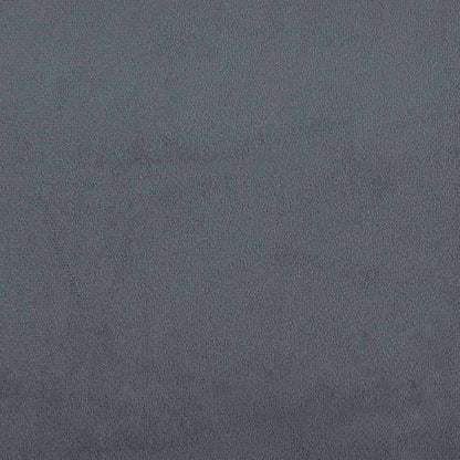 Letto a molle con testiera Grigio scuro 160 x 200 cm Velluto | homemem39