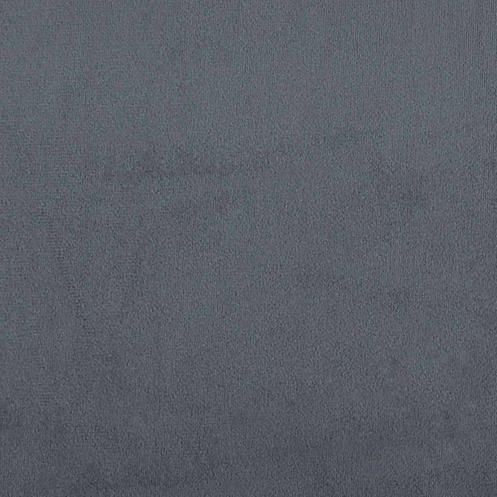 Letto a molle con testiera Grigio scuro 160 x 200 cm Velluto | homemem39