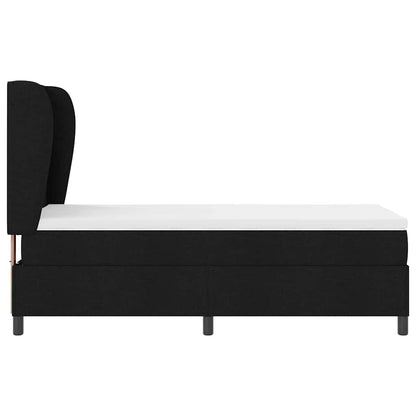 Letto a molle con materasso Nero 90 x 190 cm Tessuto | homemem39