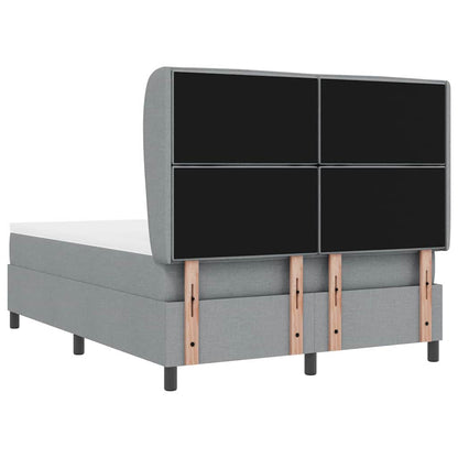 Letto a molle con materasso Grigio chiaro 140 x 200 cm Tessuto | homemem39