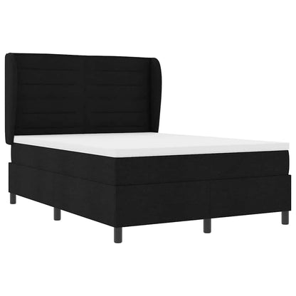 Letto a molle con materasso Nero 140 x 200 cm Tessuto | homemem39