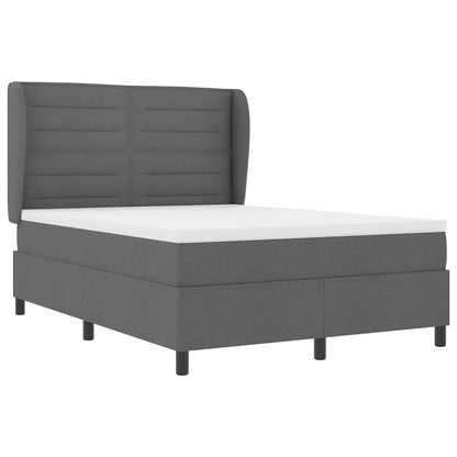 Letto a molle con materasso Grigio scuro 160 x 200 cm Tessuto | homemem39