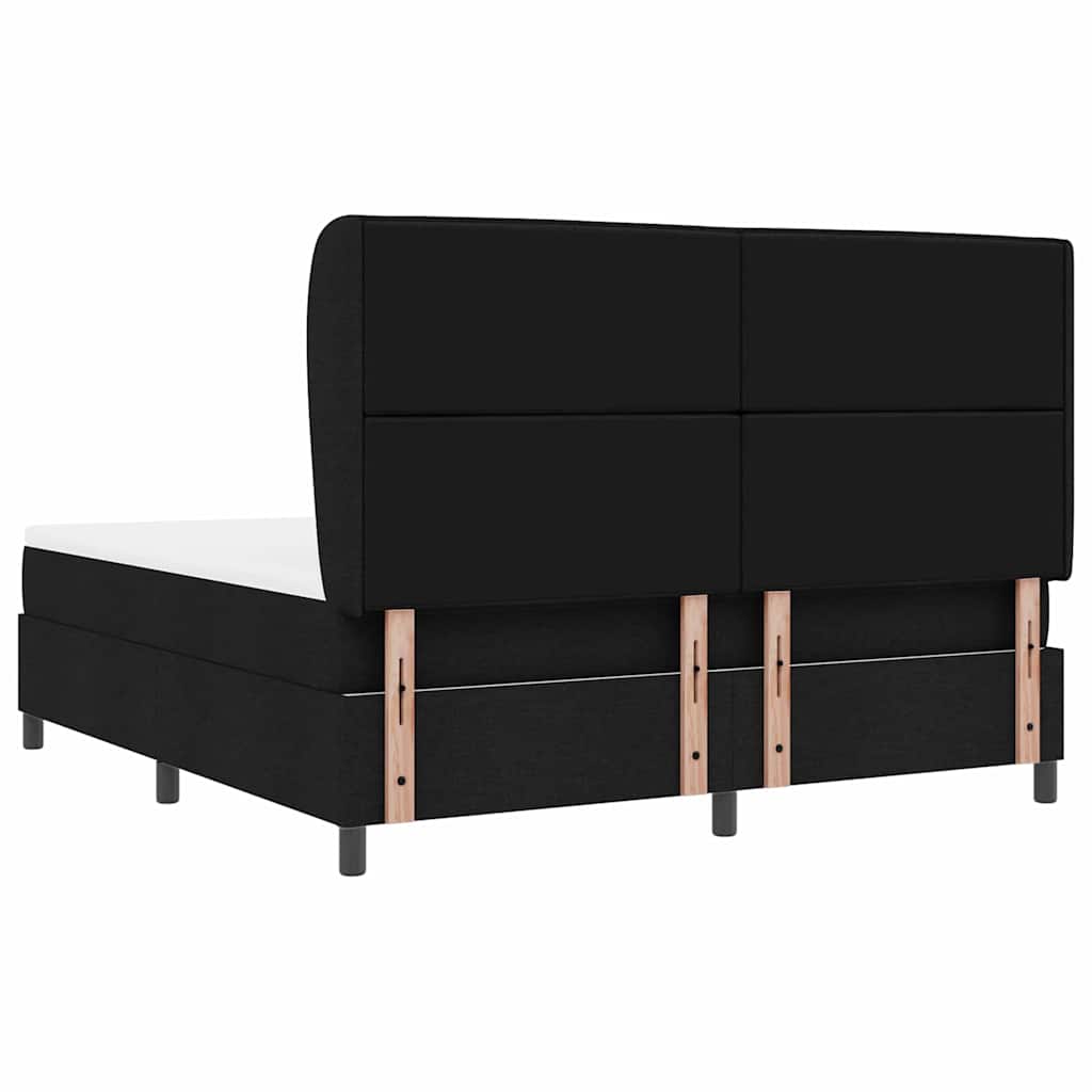 Letto a molle con materasso Nero 180 x 200 cm Tessuto | homemem39