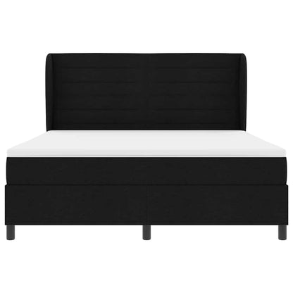 Letto a molle con materasso Nero 180 x 200 cm Tessuto | homemem39