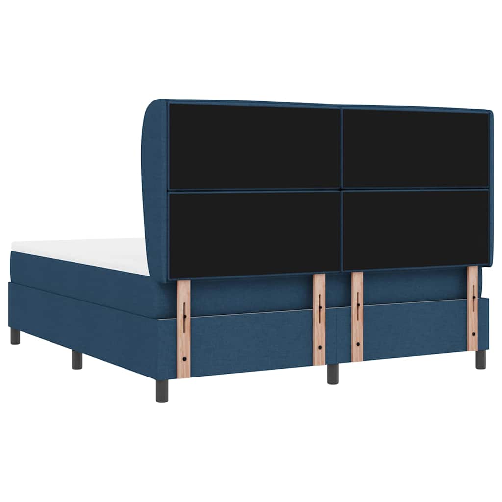 Letto a molle con materasso Blu 180 x 200 cm Tessuto | homemem39