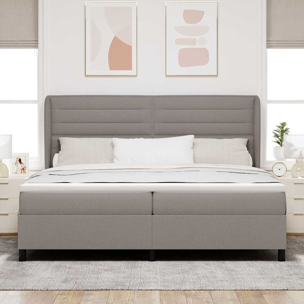 Letto a molle con materasso Talpa 200 x 200 cm Tessuto | homemem39