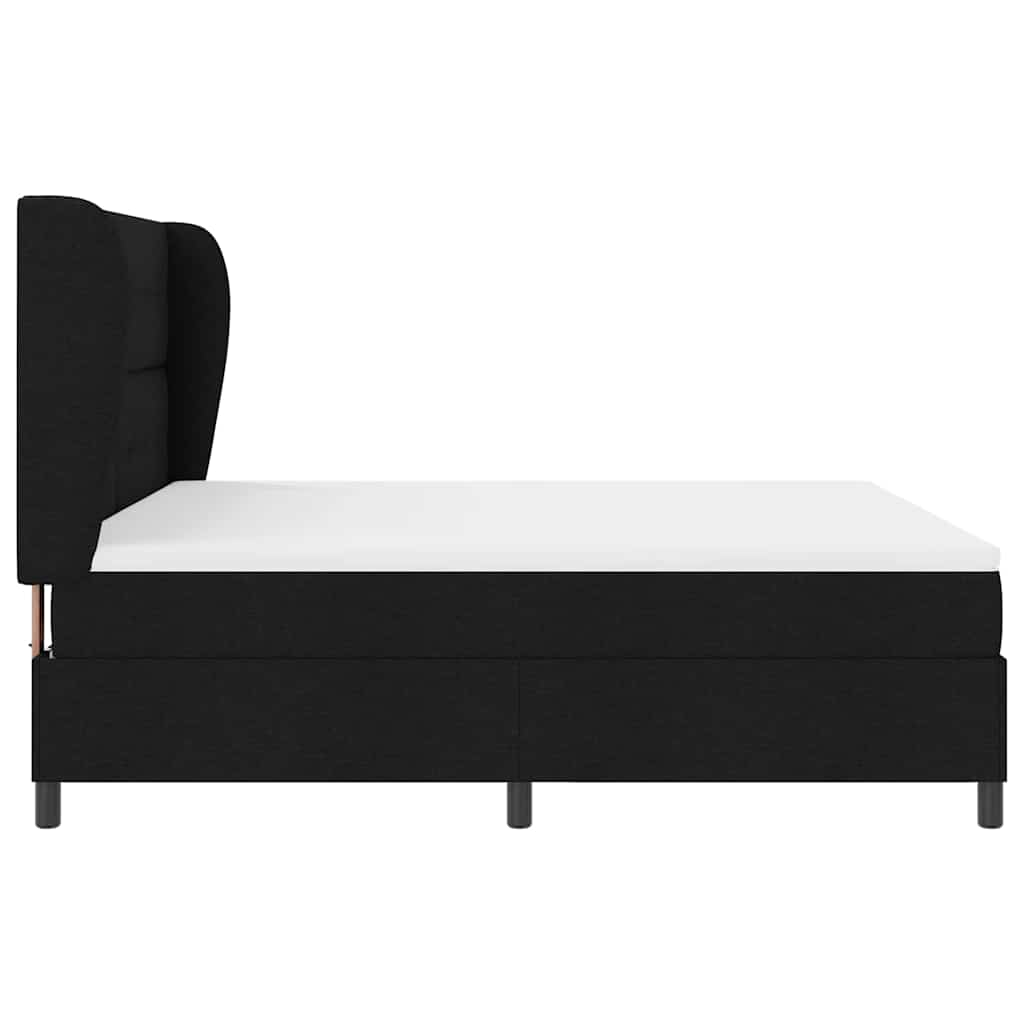 Letto a molle con testiera Nero 180 x 200 cm Tessuto | homemem39